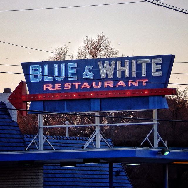 Blue & White